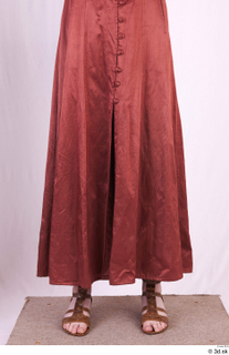  Photos Woman in Historical Dress 69 17th century historical clothing lower body red skirt 0001.jpg